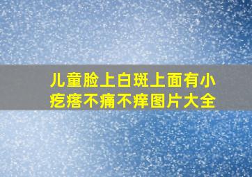 儿童脸上白斑上面有小疙瘩不痛不痒图片大全