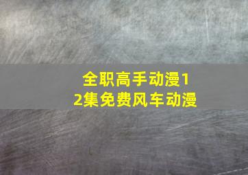 全职高手动漫12集免费风车动漫