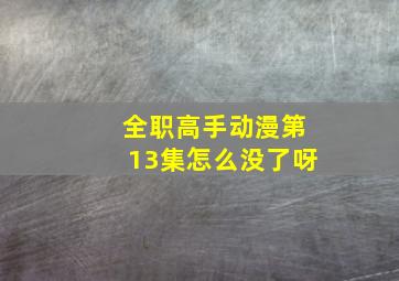 全职高手动漫第13集怎么没了呀