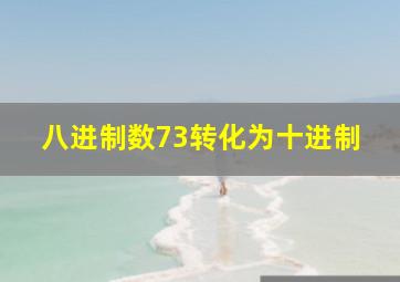 八进制数73转化为十进制