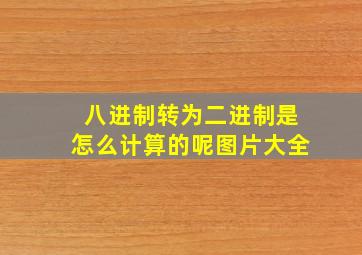 八进制转为二进制是怎么计算的呢图片大全