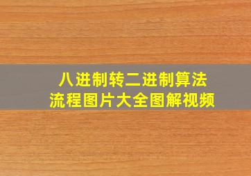 八进制转二进制算法流程图片大全图解视频