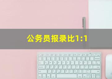 公务员报录比1:1