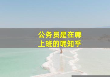 公务员是在哪上班的呢知乎