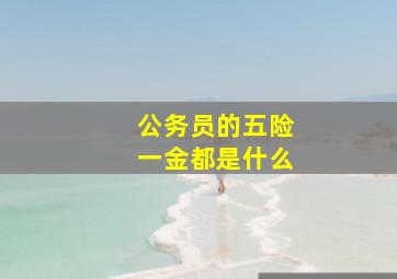 公务员的五险一金都是什么