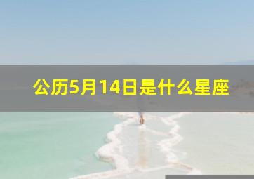 公历5月14日是什么星座