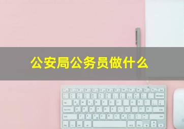 公安局公务员做什么