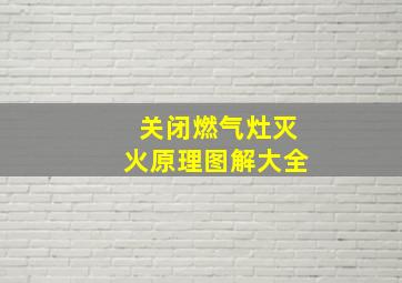 关闭燃气灶灭火原理图解大全