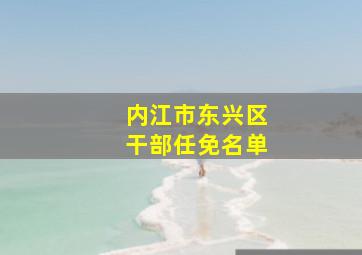 内江市东兴区干部任免名单