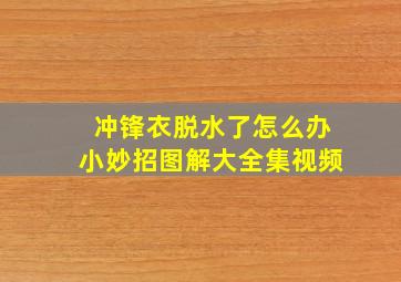 冲锋衣脱水了怎么办小妙招图解大全集视频