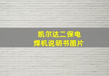 凯尔达二保电焊机说明书图片