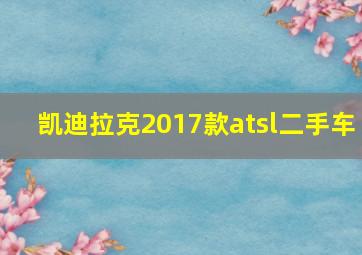 凯迪拉克2017款atsl二手车