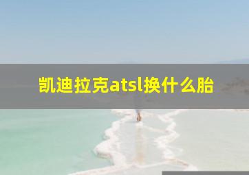 凯迪拉克atsl换什么胎