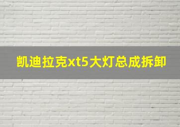 凯迪拉克xt5大灯总成拆卸