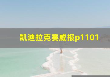 凯迪拉克赛威报p1101