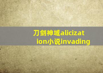 刀剑神域alicization小说invading