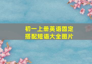 初一上册英语固定搭配短语大全图片