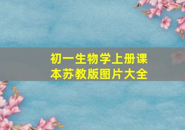 初一生物学上册课本苏教版图片大全