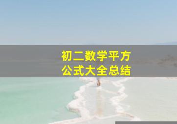 初二数学平方公式大全总结