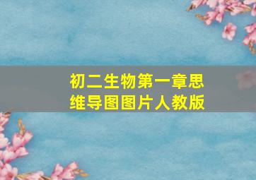 初二生物第一章思维导图图片人教版