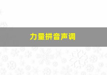 力量拼音声调