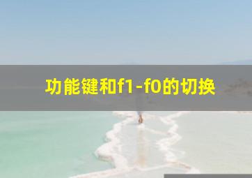 功能键和f1-f0的切换