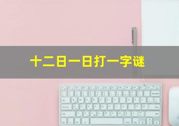 十二日一日打一字谜