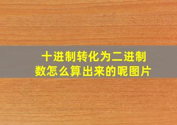 十进制转化为二进制数怎么算出来的呢图片