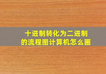 十进制转化为二进制的流程图计算机怎么画