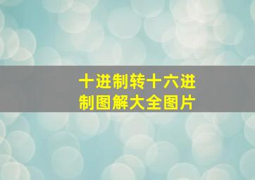 十进制转十六进制图解大全图片