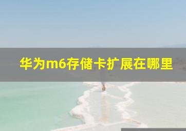 华为m6存储卡扩展在哪里