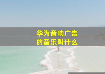 华为音响广告的音乐叫什么