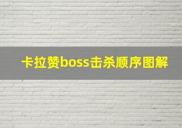 卡拉赞boss击杀顺序图解