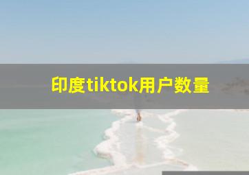 印度tiktok用户数量