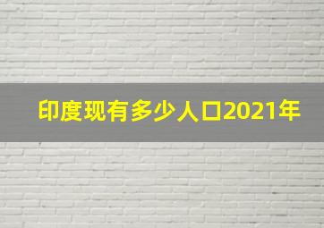 印度现有多少人口2021年