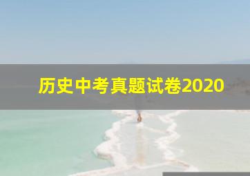 历史中考真题试卷2020