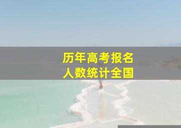 历年高考报名人数统计全国