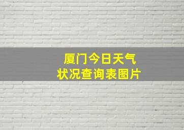 厦门今日天气状况查询表图片