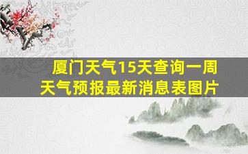 厦门天气15天查询一周天气预报最新消息表图片