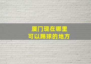 厦门现在哪里可以踢球的地方