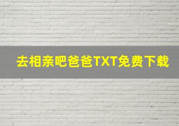 去相亲吧爸爸TXT免费下载