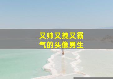 又帅又拽又霸气的头像男生