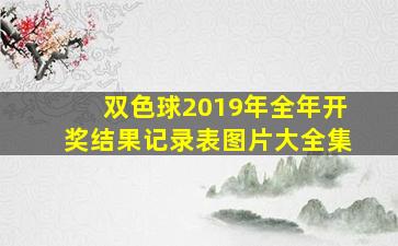 双色球2019年全年开奖结果记录表图片大全集