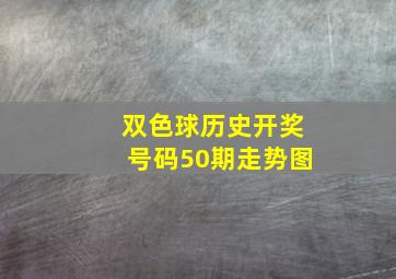 双色球历史开奖号码50期走势图