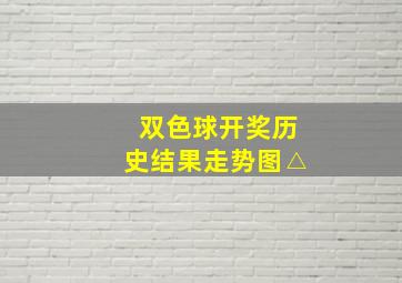 双色球开奖历史结果走势图△