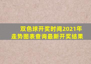 双色球开奖时间2021年走势图表查询最新开奖结果