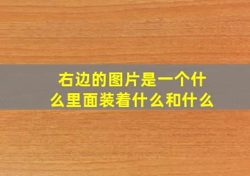 右边的图片是一个什么里面装着什么和什么