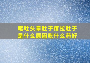 呕吐头晕肚子疼拉肚子是什么原因吃什么药好