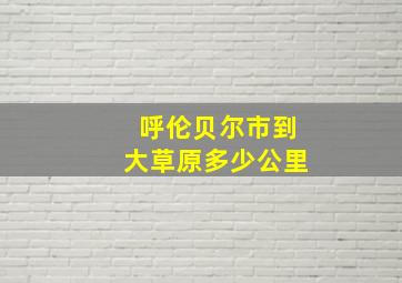 呼伦贝尔市到大草原多少公里