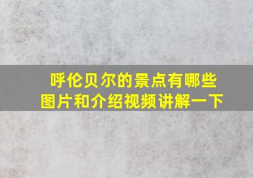 呼伦贝尔的景点有哪些图片和介绍视频讲解一下